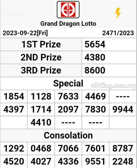 grand dragon lotto past result